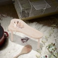 thumbnail image 2 of WESIEVYA 1Set Small Pet Ramp for Cage Wooden Platform for Coordination Development 14.93X7.47X4.72in, 2 of 5