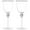 Silver, variant on Premium Wine Glasses Set of 4 - Crystal Long Stem Wine Glass with Silver Rim & Rhinestone Design - 18 oz