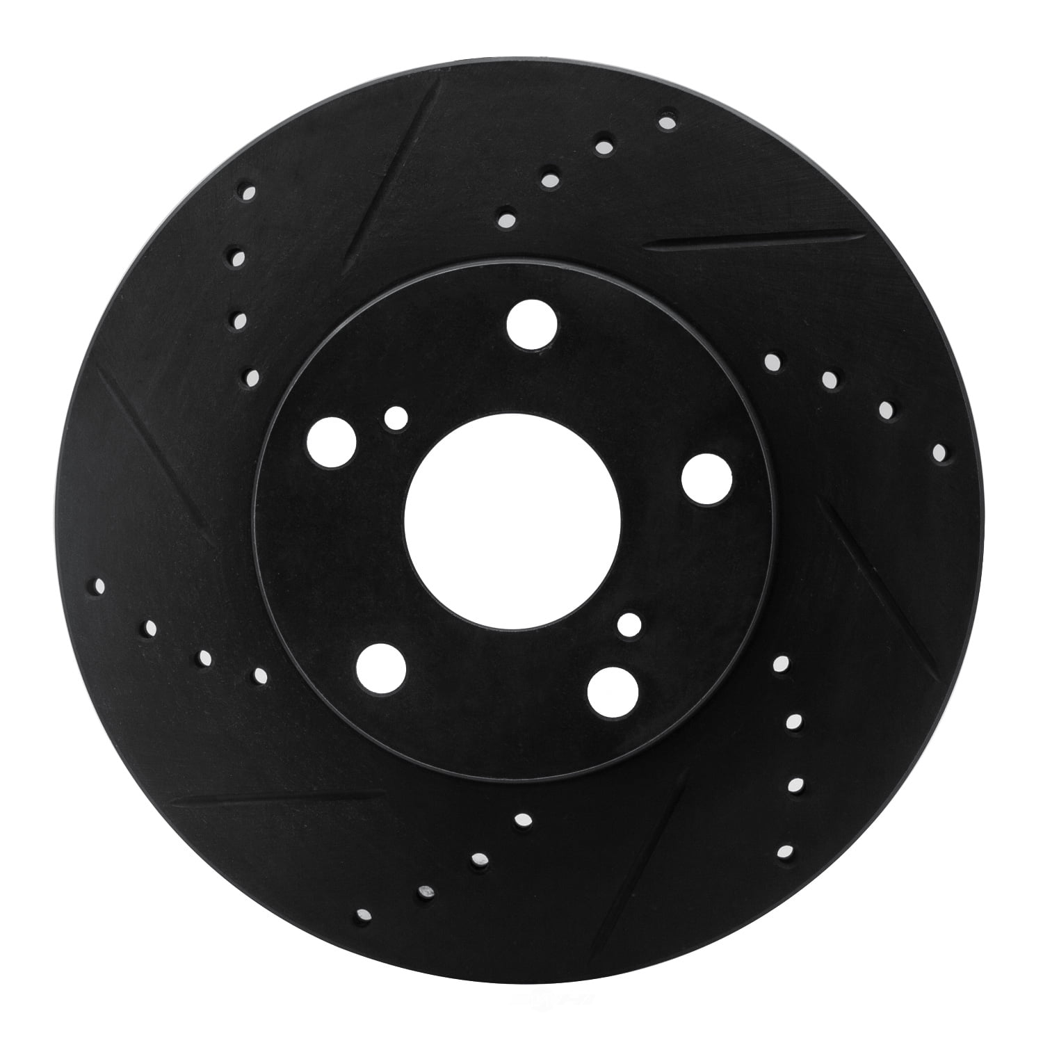 Dynamic Friction Company 633-76133L DFC Brake Rotor - Drilled And Slotted - Black