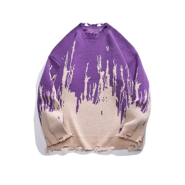 EGNMCR Pull Col Rond pour Hommes, Pull pour Hommes Tenue de Couple Mode Manches Longues Pull Col Rond Tricoté Pull Homme