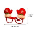 thumbnail image 3 of Christmas Decorations Santa Snowman Antler Glasses Rimless Glasses, 3 of 3