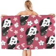 thumbnail image 2 of Yibo Red Panda Bath Towel Quick Dry Pool Ultra Absorbent Lightweight Shower Towel for Bathroom Outdoor Swimming, 2 of 9