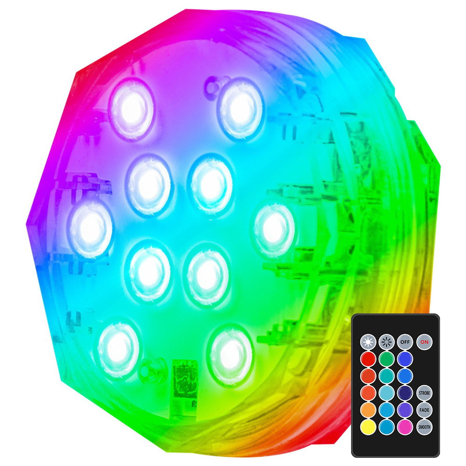 Submersible LED LightsColor Changing LED Pool LightUnderwater Battery