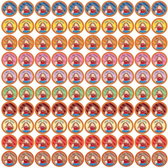 Crave Beverages Flavored Variety Pack Coffee Flavored Pods,Keurig 2.0, 100 Count