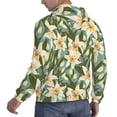 thumbnail image 6 of Wukai Lilies Flowers Print Men Hoodies Fleece Sweatshirts Long Sleeve Sweaters Pullover Fall Outfits Winter Clothes-XX-Large, 6 of 7