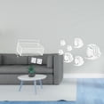 thumbnail image 2 of Cesta de almacenamiento colgante,Cesta organizadora de pared colgante tipo armario,Estantes de pared estilo rústico,Adhesivo de pared,Vinilos decorativos de peces para pared,dormitorio,sala de, 2 of 8