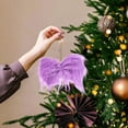 thumbnail image 1 of Long Haired Christmas Bow Candy Color Tree Ornaments DIY Party Decorations Cute Christmas Decor Handmade Holiday Accessories, 1 of 5