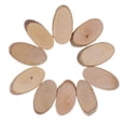 thumbnail image 1 of Rebanadas ovaladas de madera rústica de 10 piezas para decoración de la mesa, 1 of 7