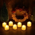 thumbnail image 4 of Battery Operated LED Tealight Candles, 24 Pack Flameless Votive Candles, Realistic Electric Artificial Small Tea Light Candle, 4 of 5