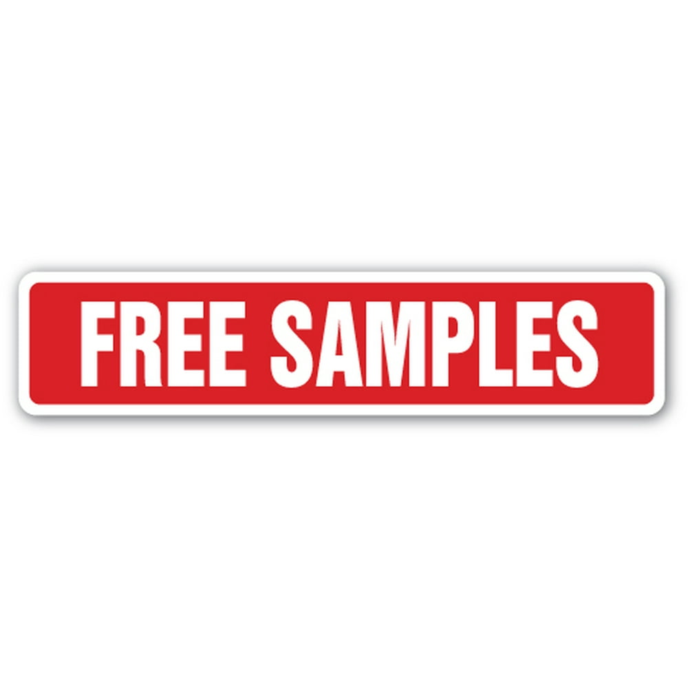 FREE SAMPLES Street Sign giveaways sampler consumer product freebie