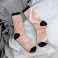 thumbnail image 5 of Fuzoiu Rose Gold Glitter Splatter Print Athletic Crew Socks for Men & Women,Casual Crew Socks,Above Ankle Crew Socks for Business, Casual, 5 of 6