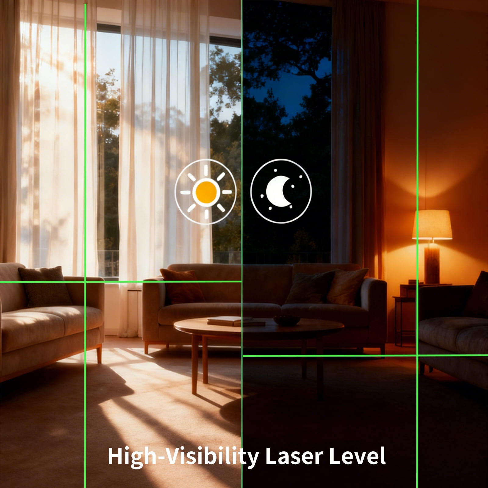 JDMEOPD Cube Laser Level with Tripod, 5 Modes, 3500 Inch Range, Magnetic Sides, IP54 Water & Dust Resistant, USB-C Rechargeable Line Level for Wall Layout & Home Improvement(Gray)