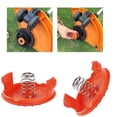 thumbnail image 5 of Tapa de carrete de repuesto de 4 piezas, tapas de carrete de repuesto, tapa de carrete de repuesto para cortacésped Black-decker, Rc-100-p, carrete de recortadora Afs, 5 of 5