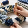 thumbnail image 5 of Clearance!Christmas 3D Fabric Poke Wreath DIY Kit, Christmas Wreath DIY Kit for Adults Teens, Christmas Decorations Gift, 5 of 7