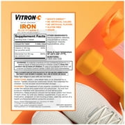 Vitron-C Iron Supplement, Immunity Support Iron Supplements with Vitamin C, 60 Count