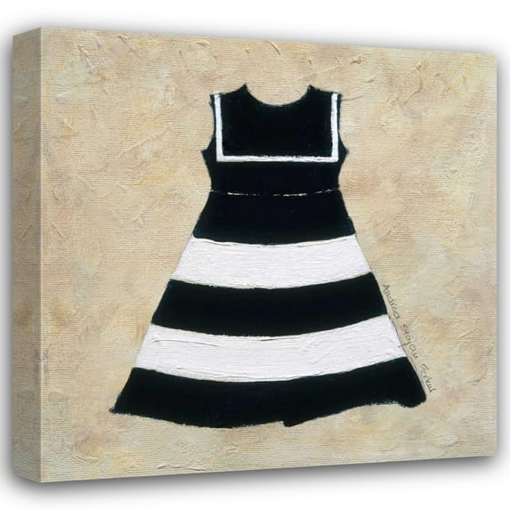 Andrea Stajan-Ferkul 26x26 Gallery Wrapped Canvas Wall Art Titled - Nautical Girl I