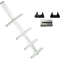 Marine City 4-Step Sport & Diver Ladder, 49-Inch Aluminum, Anti-Slip, Portable Lightweight Multi-Use Design, for Boats, Marines, Ships & Kayaks Pack of 1