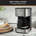thumbnail image 2 of Cafetera KRUPS Simply Brew de Acero Inoxidable para 5 Tazas, 2 of 7