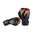 thumbnail image 3 of Guantes de boxeo para niños, cómodos guantes de boxeo de 6 oz para saco pesado, guantes de sparring Negro, 3 of 9