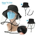 thumbnail image 4 of Chapeau de Protection avec Visage Transparent Amovible Hommes Femmes Full, 4 of 8