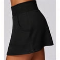 thumbnail image 2 of Gealkoca Skirts for Women Elastic High Waisted Tennis Skirt with 2 Pockets Athletic Golf Workout Sports Shorts Womens Flowy Athletic Workout Skirts, 2 of 3