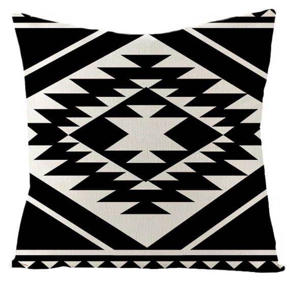 Bouanq Throw Pillow Covers Decorative Cotton Linen Cushion Case on Clearance
