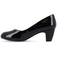 thumbnail image 3 of Journee Womens Luu Comfort Insole Round Toe Low Block Heel Pumps, Widths Available, 3 of 10