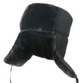 thumbnail image 2 of GROFRY Earflap Hat Star Badge Thickened Soft Faux Fur Plush Lining Ears Windproof Winter Men Women Hunting Motorcycle Lei Feng Cap for Outdoor, 2 of 8