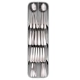 thumbnail image 2 of Organizador compacto para cubiertos, 5 compartimentos, capacidad para más de 24 piezas, color gris, 2 of 4
