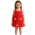 thumbnail image 2 of XXWXYD Toddler Baby Girl Christmas Tu𝗍u Dress Star Sequin Princess Par𝗍y Tulle Dress Sleeveless Birthday Holiday Skirt Festive Gown, 2 of 9