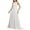 White, variant on qolati Wedding Guest Dresses for Women Halter Chiffon Bridesmaid Prom Dress 2025 Lace Appliques Sleeveless Bridal Dress Cocktail Formal Maxi Long Dress Flowy Evening Gown