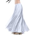 thumbnail image 3 of Women's Office Work Skirts High Waist Midi A-Line Pleated Skirts Plus Size Solid Color Business & Casual Long Skirts (XL, Green), 3 of 4