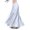 Gray, variant on Women Solid Color Satin Skirt High Waist Style Women's Skirts Midi Skirt for Women Summer Soft Smooth Fabric Daily Wear