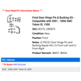 thumbnail image 2 of Front Door Hinge Pin & Bushing Kit - Compatible with 2001 - 2006 GMC Yukon XL 1500 2002 2003 2004 2005, 2 of 3