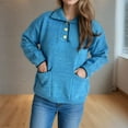 thumbnail image 6 of Winter Clothing for Women Fall Themed Sweatshirts Zip Up Sweatshirt Hoodless Long Sleeve Blouses Casual, 6 of 6