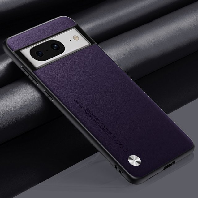 Luxury PU Leather Case For Google Pixel 8 Pro 8Pro Cover Silicone Protection Phone Case For Google Pixel 6A 7A 6 7 Pro Pixel6 8A Purple For Pixel 7