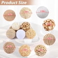 thumbnail image 3 of Set of 8 Decorative Balls for Bowls，2.36 inch Wicker Rattan Balls Decorative Orbs，vase fillers for centerpieces，Bowl fillers for Home Decor (8), 3 of 14