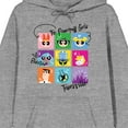 thumbnail image 2 of Powerpuff Girls Character Collage Long Sleeve Athletic Heather Adult Hooded Sweatshirt, 2 of 4