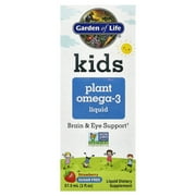 Garden of Life Kids Plant Omega-3 Liquid, Strawberry, 2 fl oz (57.5 ml)