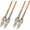 Orange OM2 Multimode, variant on 50 Meter OS2 Singlemode Duplex Fiber Optic Cable (9/125) - SC to SC - Yellow