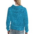 thumbnail image 7 of Kdxio Blue Glitter Print Womens Oversized Hoodies Sweatshirts Hooded Pullover Tops Sweaters Casual-X-Large, 7 of 7