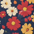 thumbnail image 4 of Yayeee Shower Curtain with Hooks 72"x72" Waterproof Fabric Bathroom Hanging Decor, Red Floral, 4 of 5
