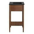 thumbnail image 3 of Sink Vanity Cabinet, Walnut Black, Wood, Mid Century Hotel Bedroom Bathroom, Modern Contemporary HB36401, 3 of 9