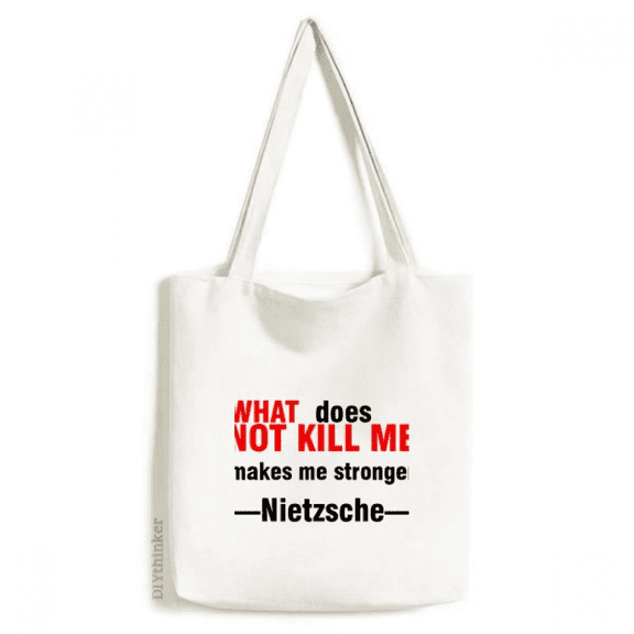 Motivation Quotes Strong Tote Canvas Bag Shopping Satchel Casual Handbag