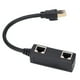 thumbnail image 3 of Divisor Ethernet, práctico, estable, confiable, duradero, adaptador de Cable de red CAT8 negro para oficina en casa, 3 of 8