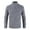 Gray, variant on Mens Faux Fur Coat Casual Solid Round Neck Pullover Long Sleeve Sweater Slim Bottoming Knit Top Turtleneck Sweater Long Trench Coat Motorcycle Jakcet