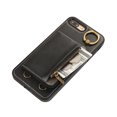 thumbnail image 4 of Allytechgroup Stylish iPhone 8 Plus/ 7 Plus Wallet Case, Secure Case for Apple iPhone 8 Plus/ 7 Plus, Multi-functional Durable, Ring Holder Hand Wrist Stand Shockproof Case for Women Men, Black, 4 of 7