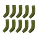 thumbnail image 4 of 10 fundas de repuesto para anzuelos de pesca de carpa, anzuelos cortos Verde S, 4 of 9
