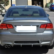 Ikon Motorsports Compatible with 07-13 BMW E92 E93 M3 Style Rear Bumper Cover Single Exhaust