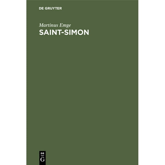 Saint-Simon, (Hardcover)